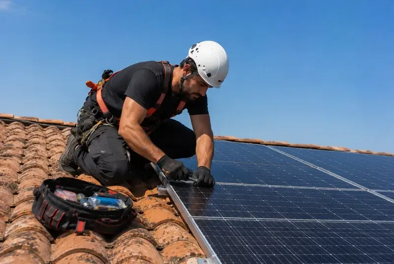 Maintenance et monitoring de panneaux solaires à Sainte-Léocadie