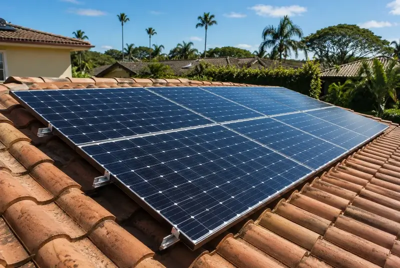 Installation de panneaux solaires à Sainte-Léocadie